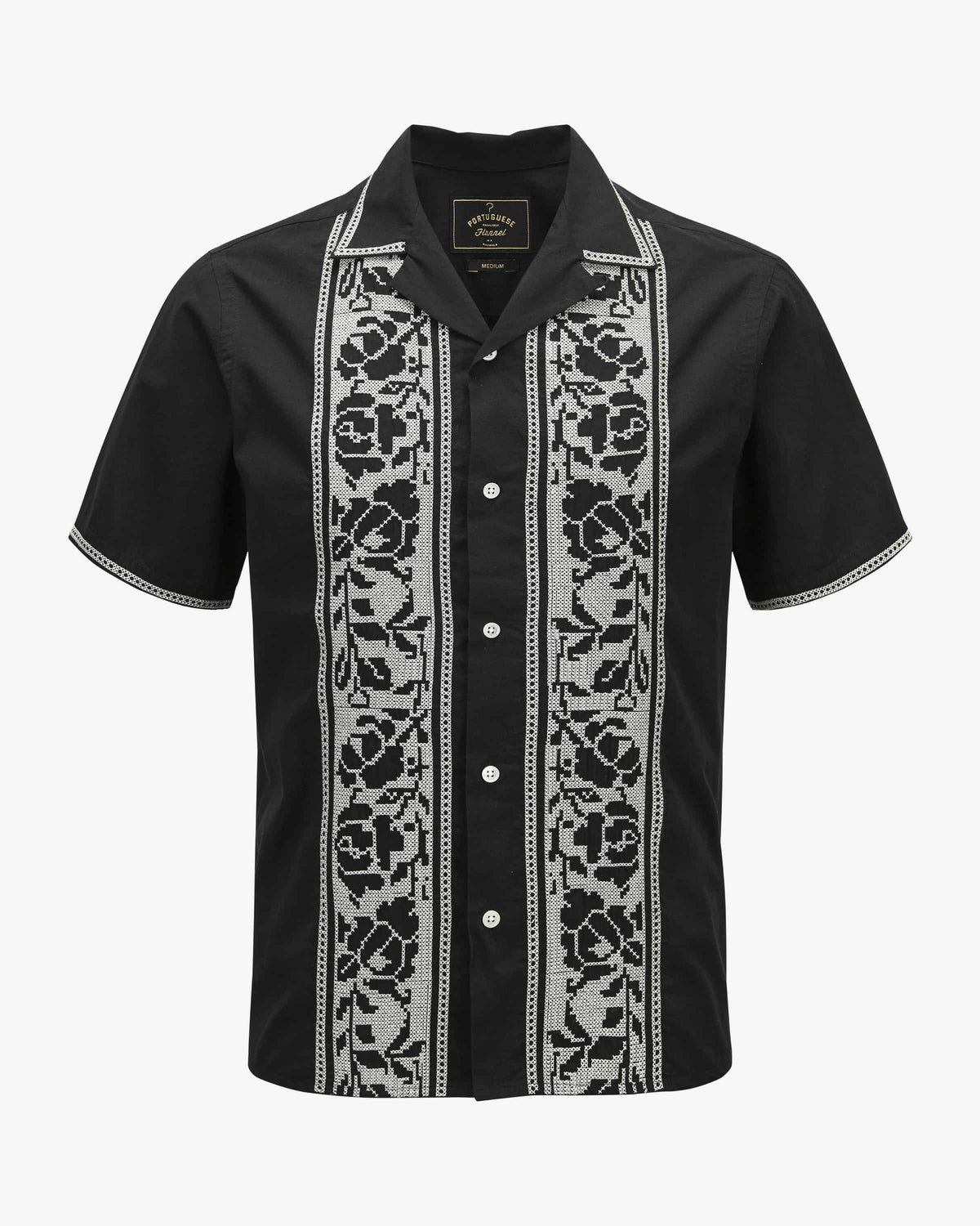 Hemd Bowlingkragen - Black