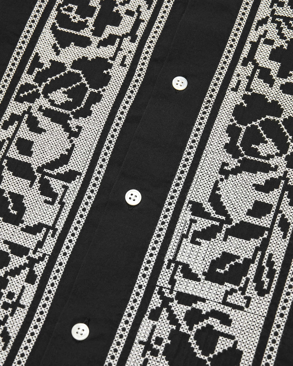 Hemd Bowlingkragen - Black