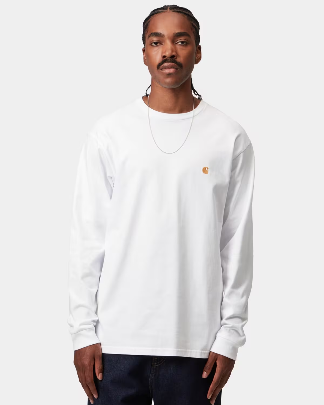 L/S Chase T-Shirt White Gold