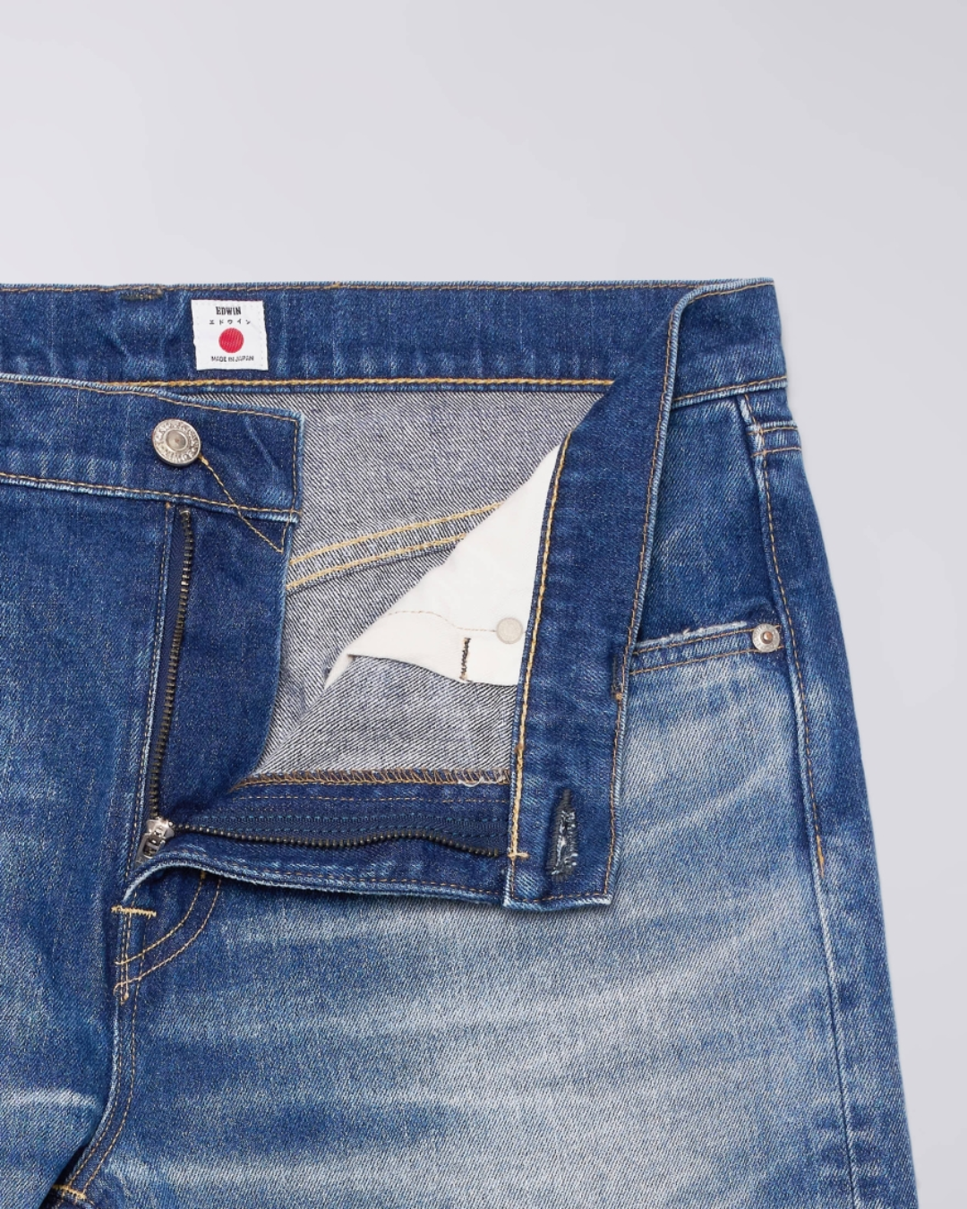 Slim Tapered Jeans - Blue Mid Dark Used