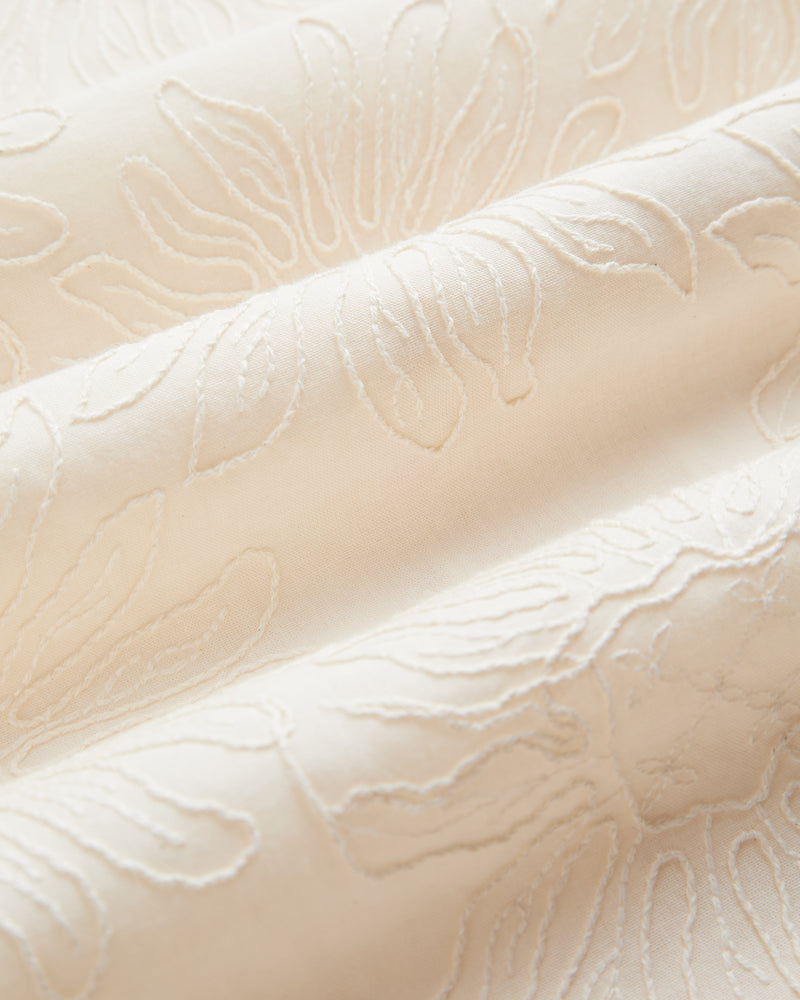 Duke Kurzarmhemd mit Bowling Kragen - offwhite