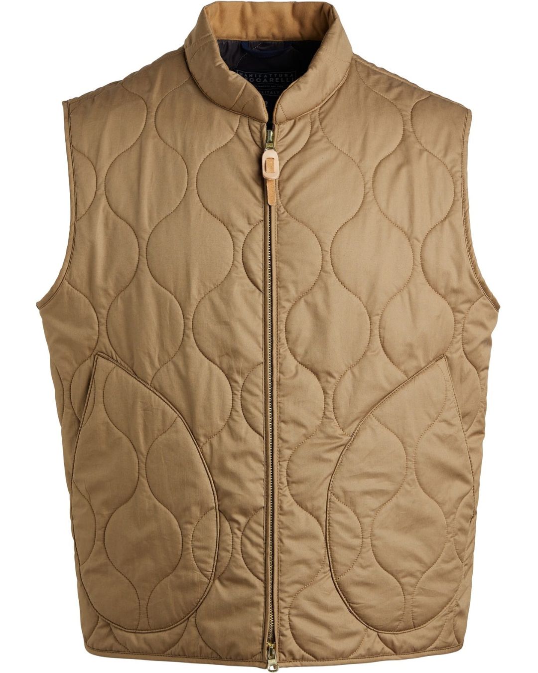 Quilted Vest - Camel