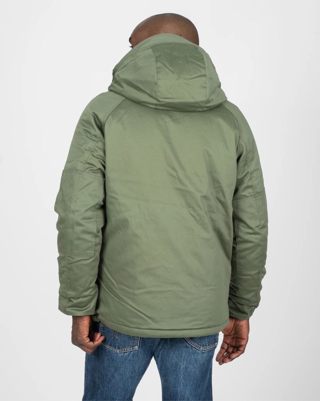 8oz Sateen/Primaloft® Winter Parka Jacket - IHJ-154-OLIVE