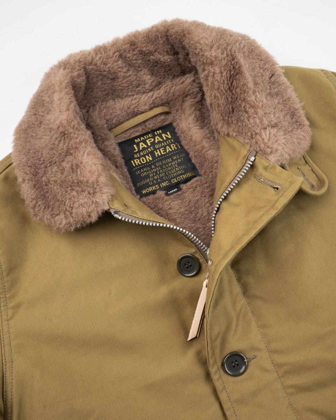 Whipcord N1 Deck Jacket - Khaki - IHM-35-KHA