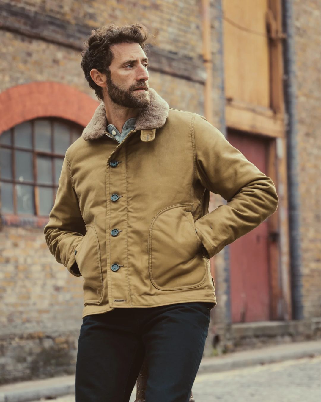 Whipcord N1 Deck Jacket - Khaki - IHM-35-KHA