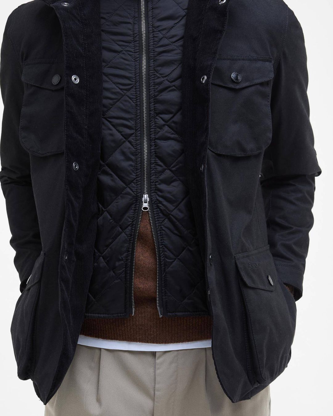 Wachsjacke Ogston - Black