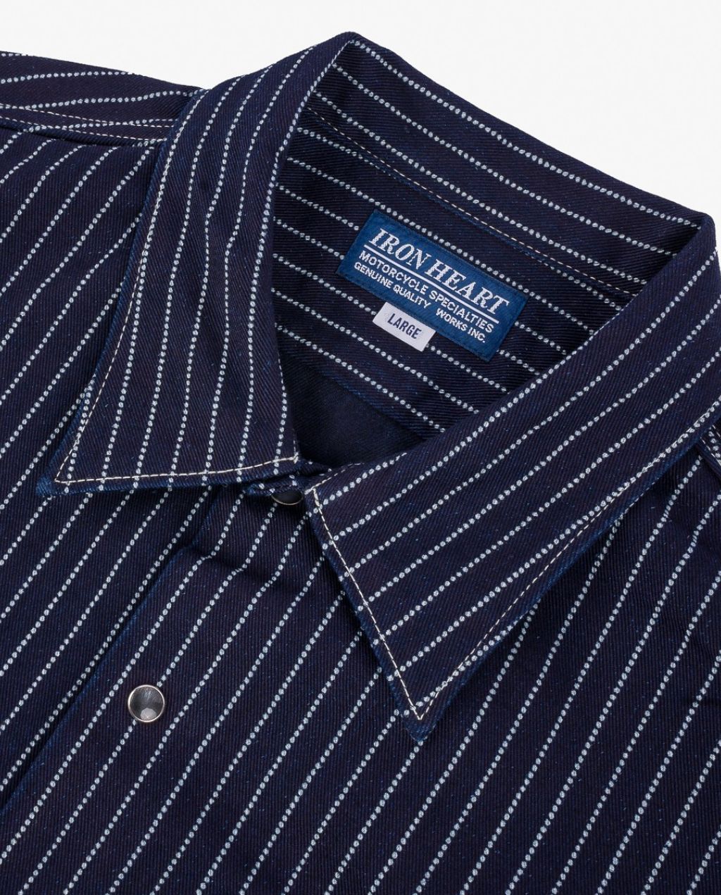 10oz Wabash Short Sleeved Mechanic Shirt - Indigo