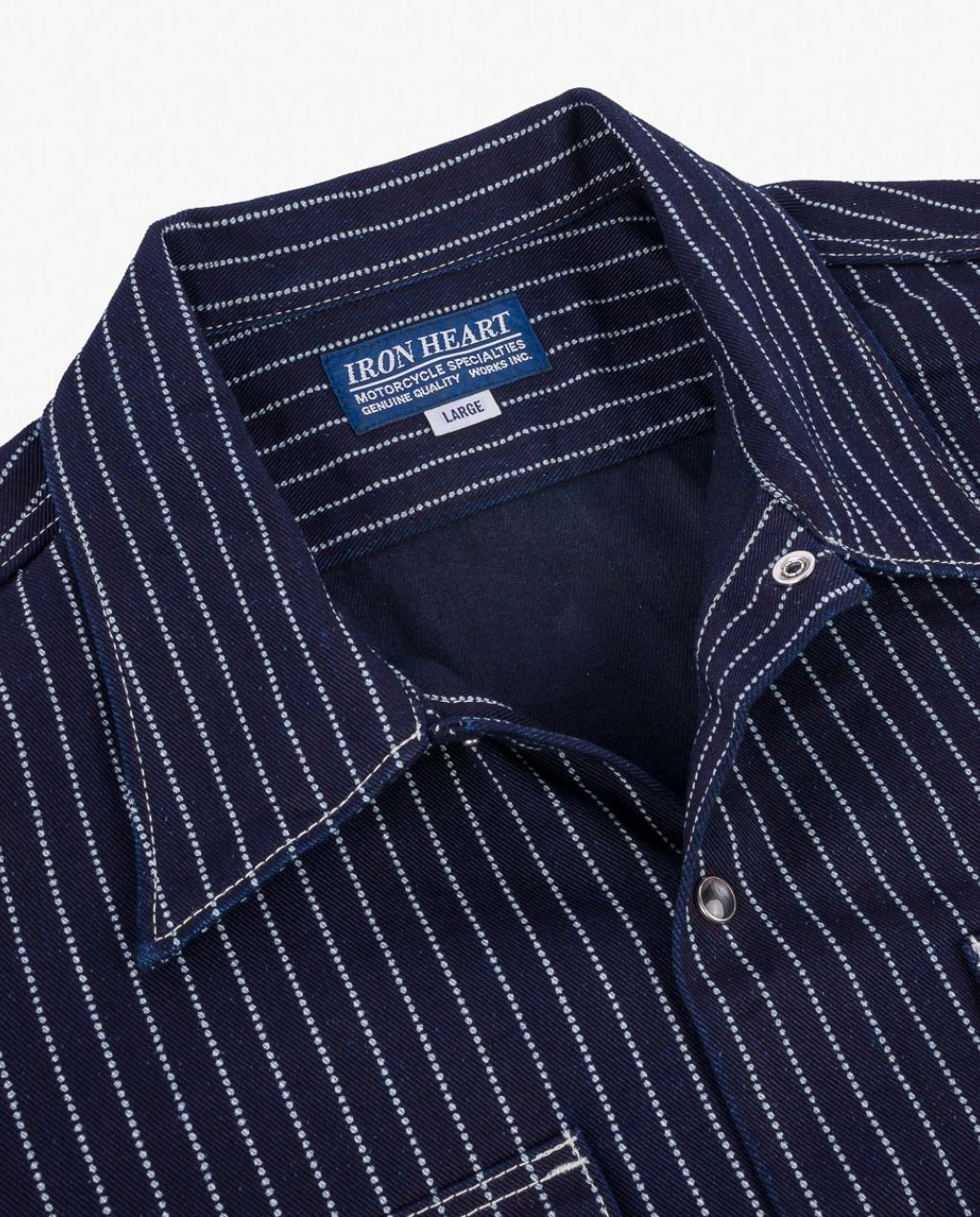 10oz Wabash Short Sleeved Mechanic Shirt - Indigo