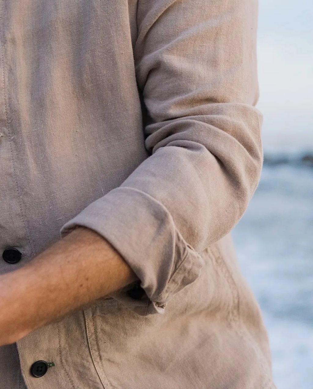 Overshirt Leinen Ilha Desert