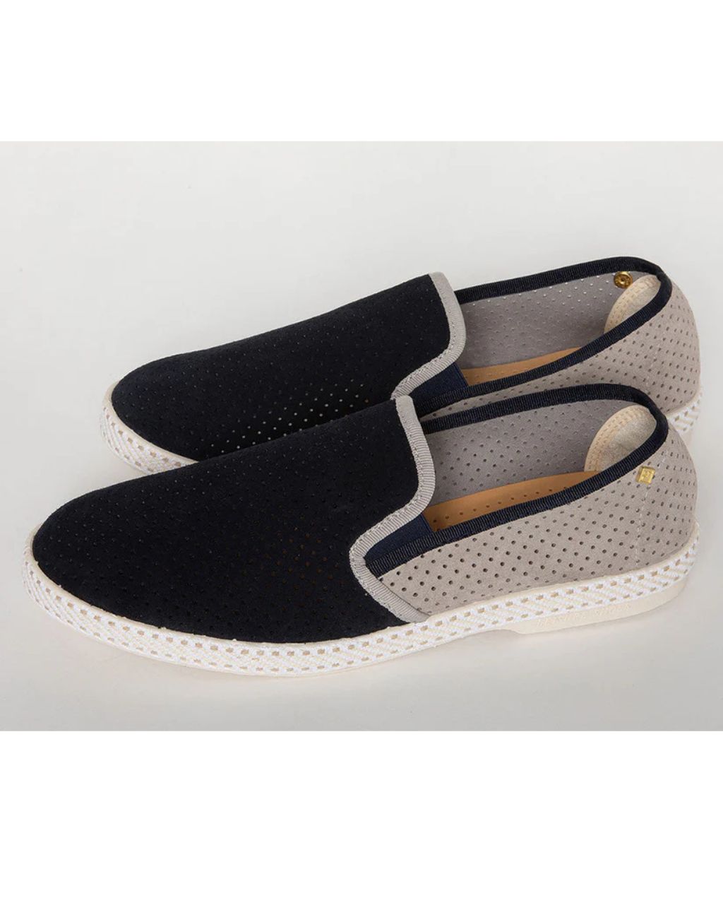 Rivieras - Classic Suede Navy Grey