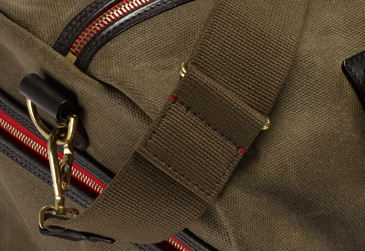 Duffle Vintage Canvas Holdall Large - Olive