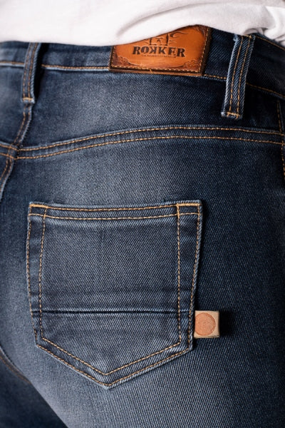 ROKKERTECH JEANS HIGH WAIST SLIM WASHED 2412