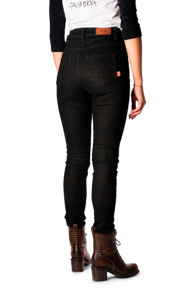ROKKERTECH JEANS HIGH WAIST BLACK SKINNY 2414