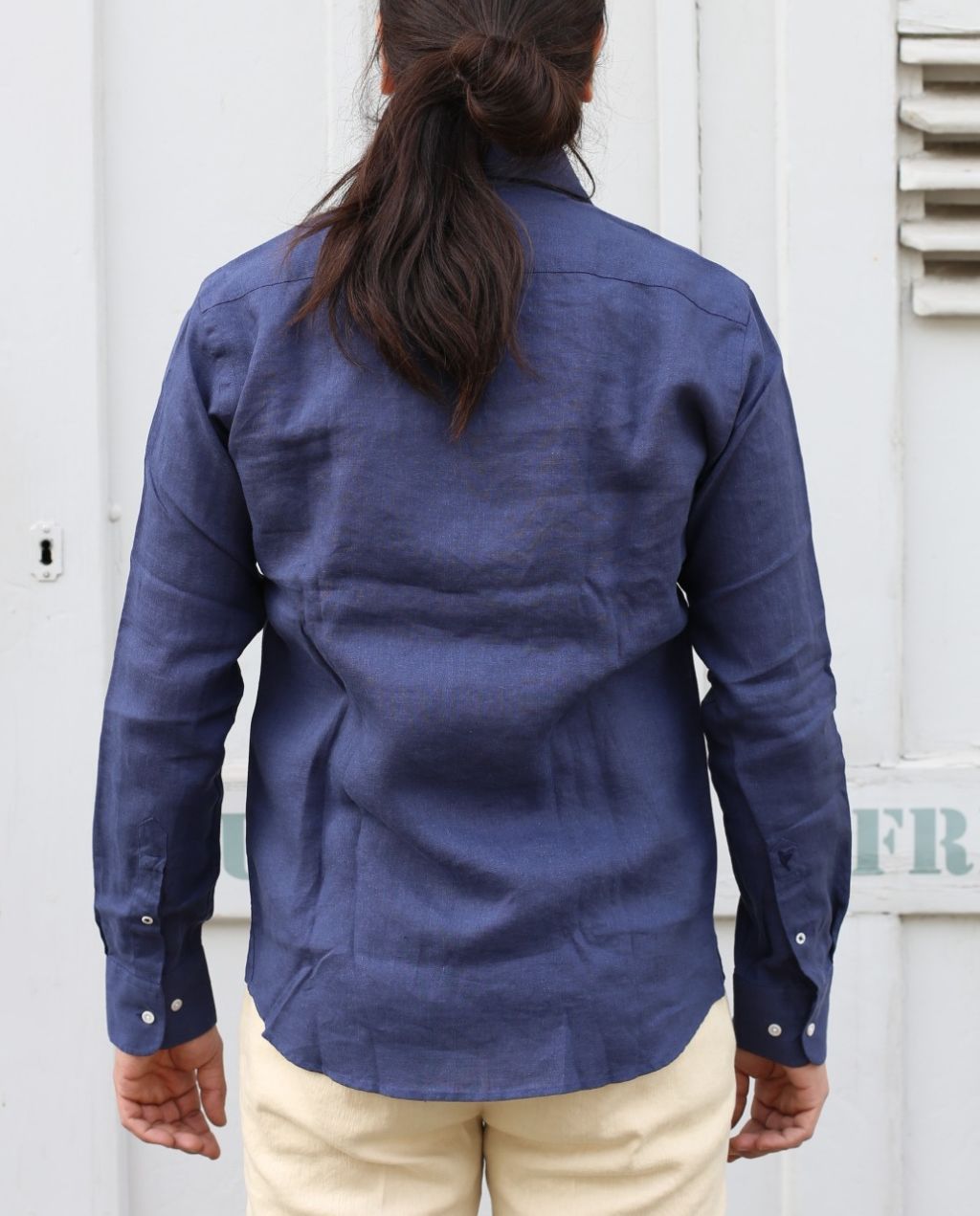 Leinenhemd Verzasca navy
