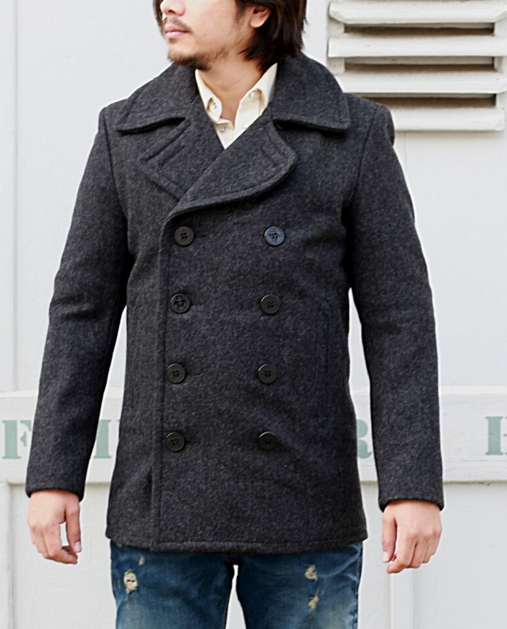 PEA COAT751 dark oxford grey