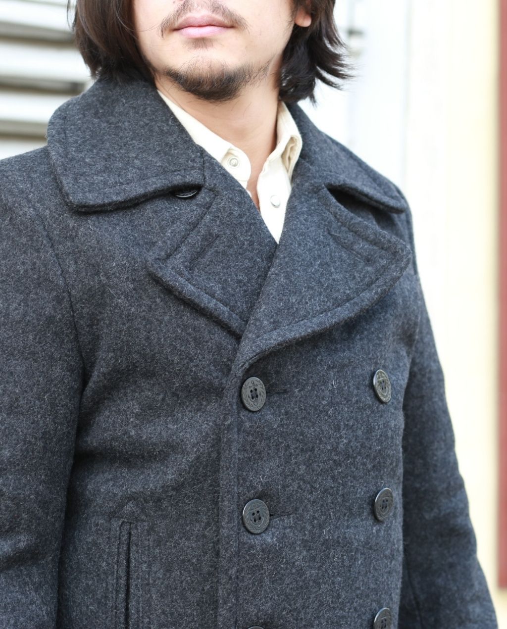 PEA COAT751 dark oxford grey