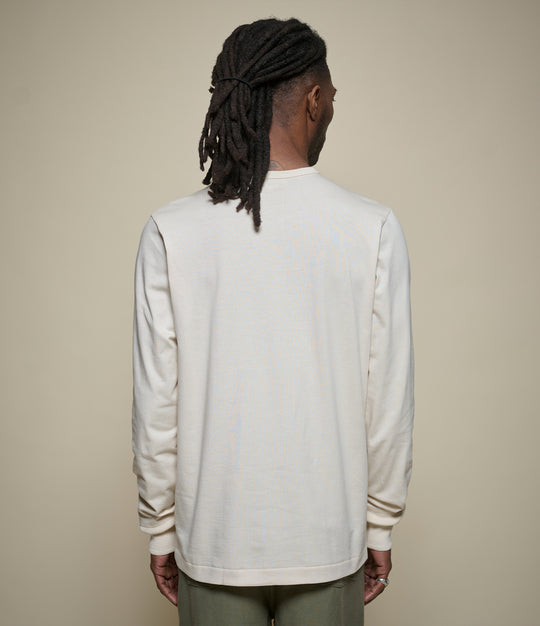 2M06 Vintage Machine Refined Classic Fit Langarm-Henley - Nature