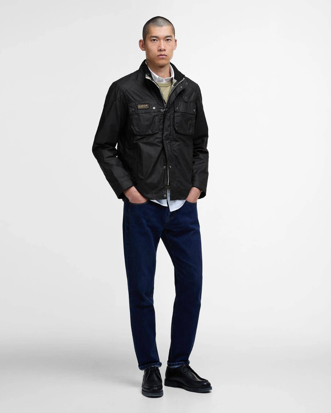 Merton Wax Jacket - Black
