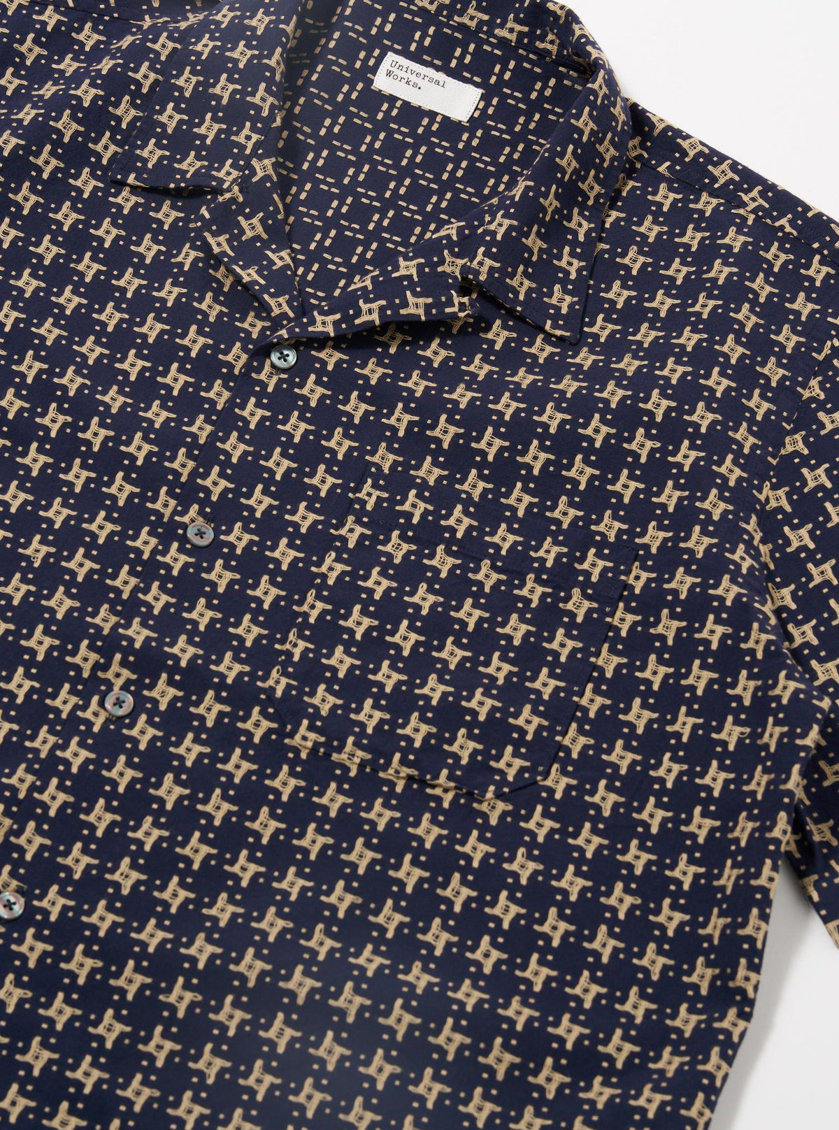 ROAD SHIRT - Navy/Sand