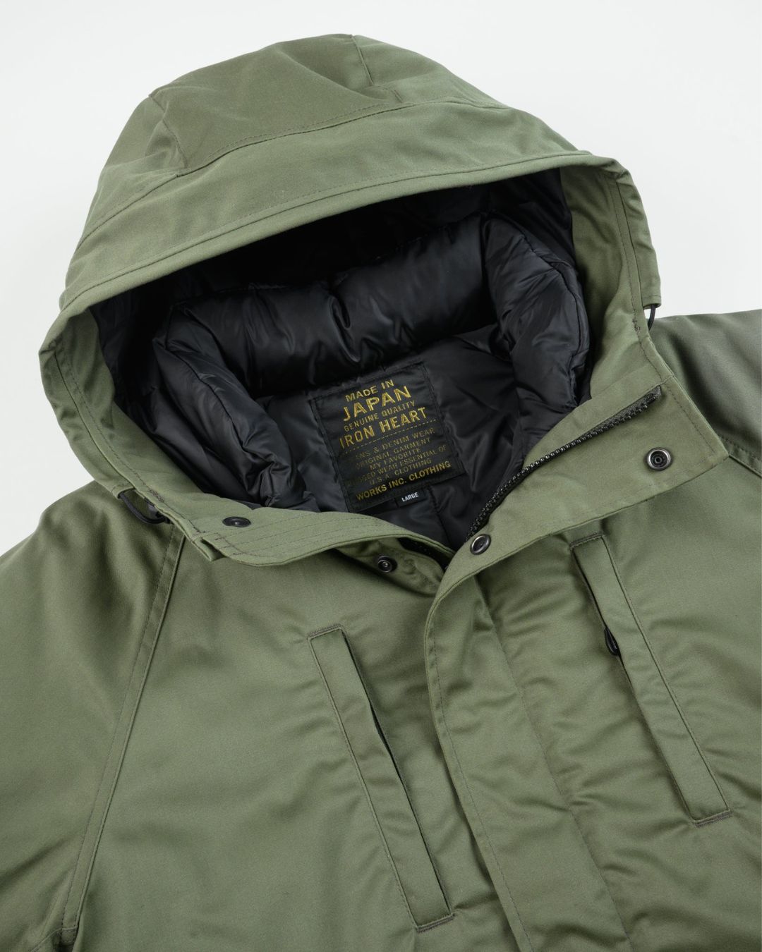 8oz Sateen/Primaloft® Winter Parka Jacket - IHJ-154-OLIVE