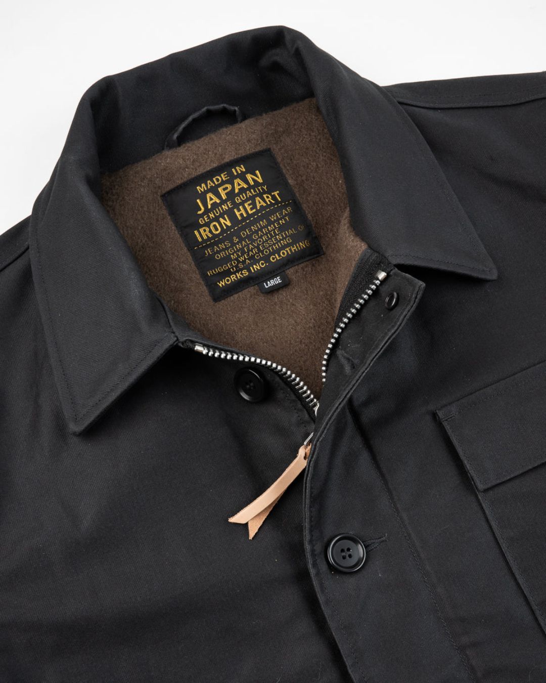 Oiled Whipcord A2 Deck Jacket - IHM-45-BLK