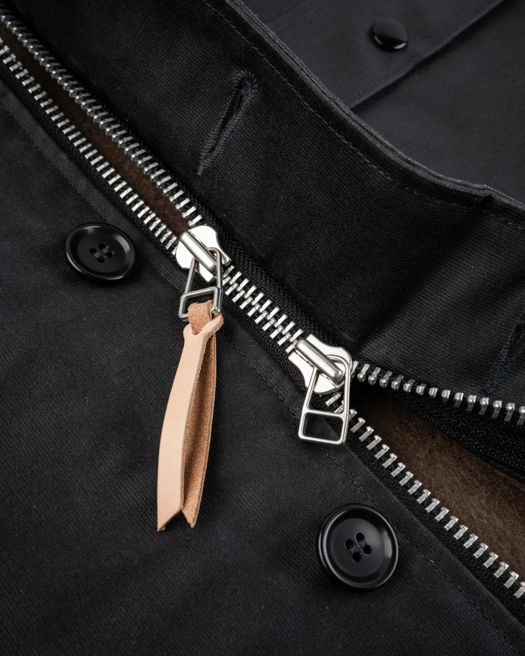 Oiled Whipcord A2 Deck Jacket - IHM-45-BLK