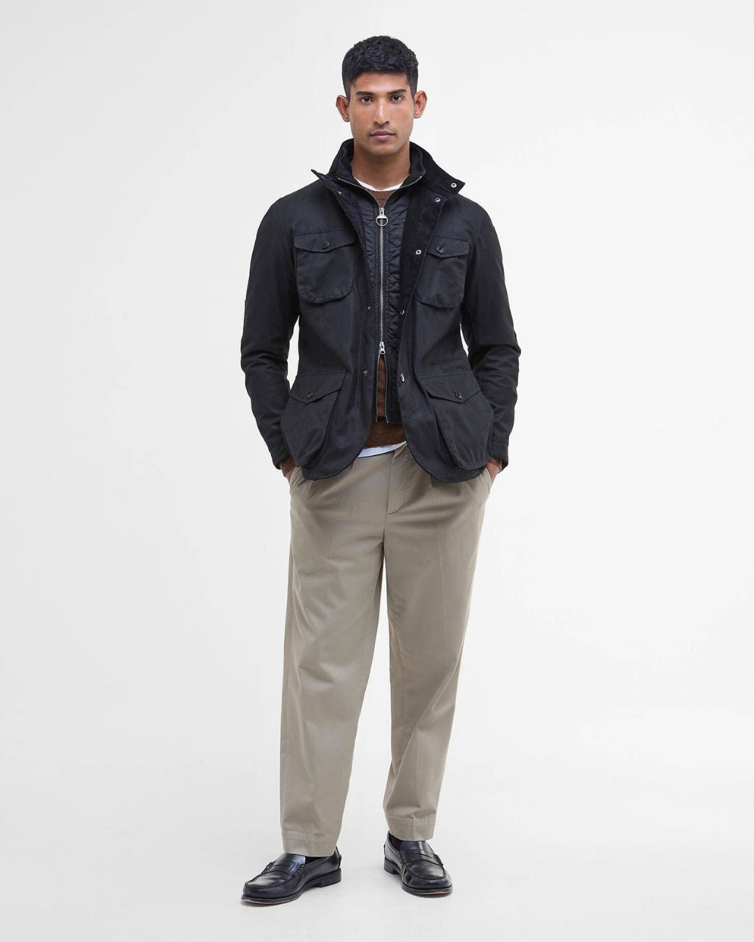 Wachsjacke Ogston - Black
