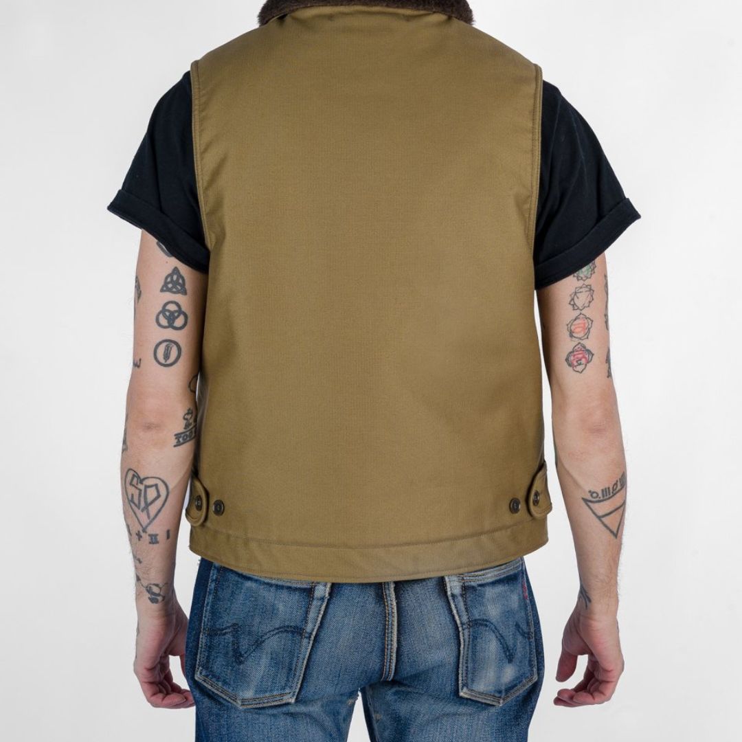 IHV-46-KHA -Whipcord N1 Deck Vest - Khaki -