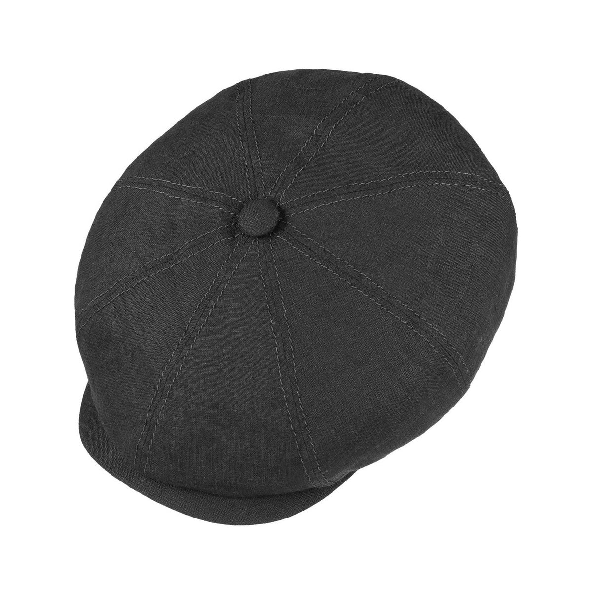 Hatteras Classic Leinen Flatcap- Black
