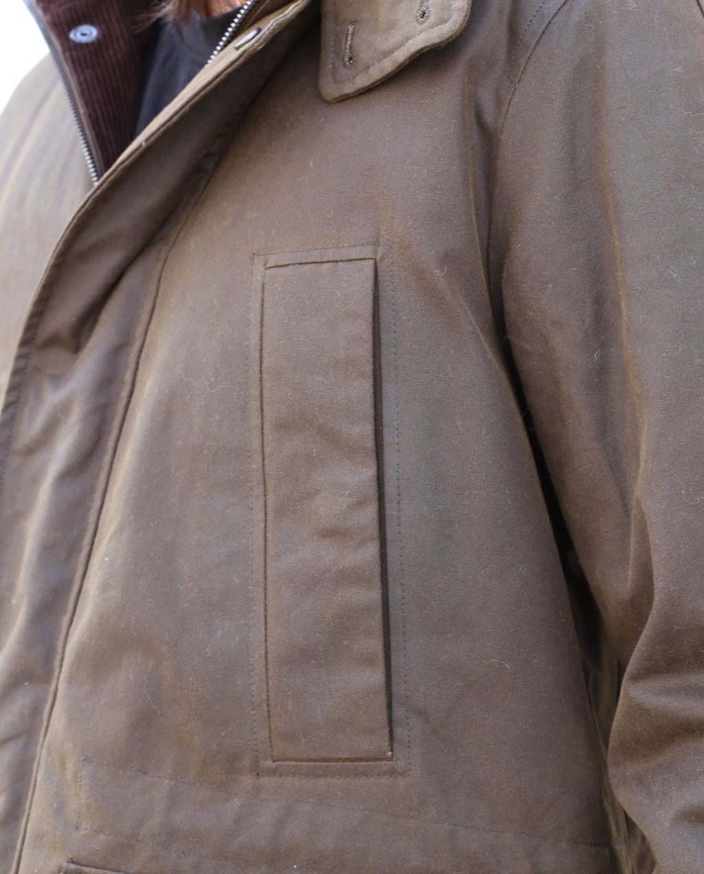 GEWACHSTE FIELD PARKA Deep Moss