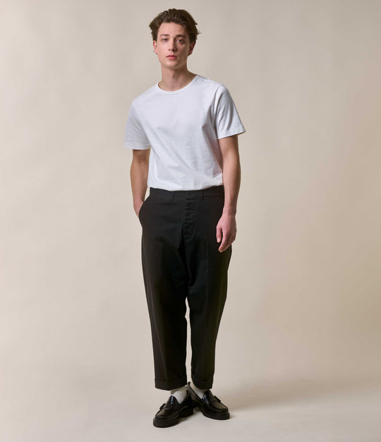 215 Loopwheeled Classic Fit Midweight T-Shirt - White