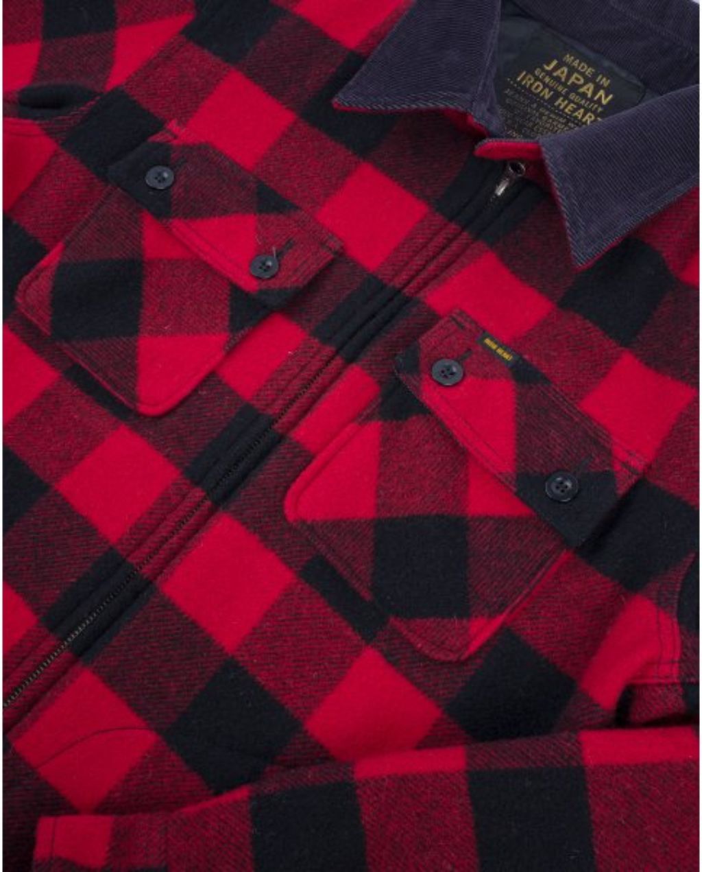 IHW-20- Buffalo Check Bush Jacket - Red