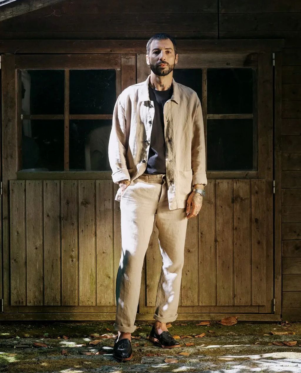 Overshirt Leinen Ilha Desert