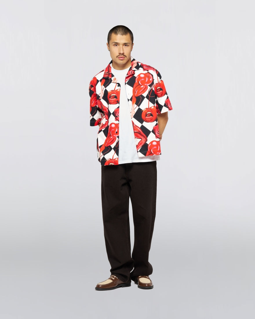 Miki Kim Cherry Shirt SS - Multicolor