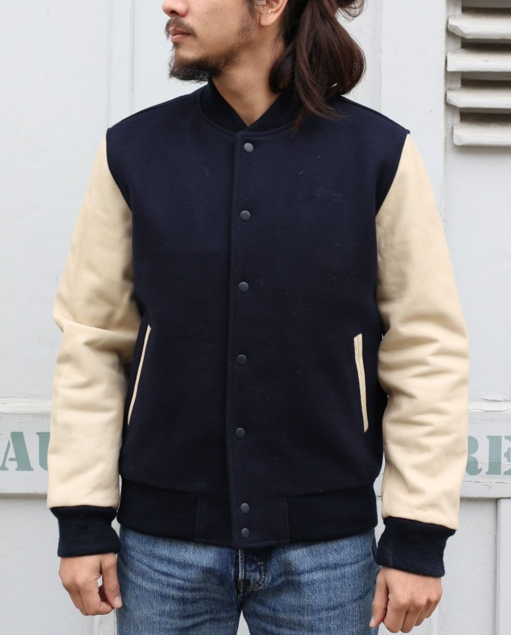 LCUSA Varsity jacket navy/beige