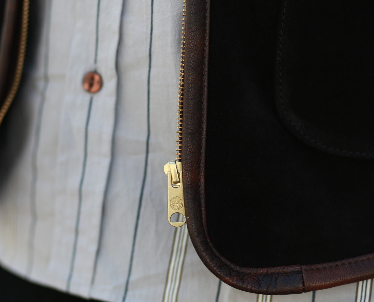 MONROE VEST BLACK ROUGH OUT